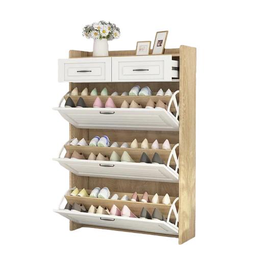 Armário de Sapatos com 3 Portas e 2 Gavetas + Brinde